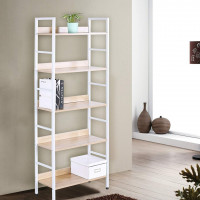 Stand shelf made of metal and wood with 5 shelves
