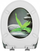 Toilet lid with soft close Premium toilet seat, toilet seat, gray stone