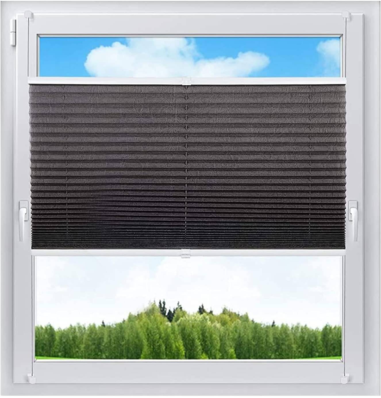 Klemmfix Folding Blind Clamp Pleated Window Doors Pleated Blind Blinds without drilling 