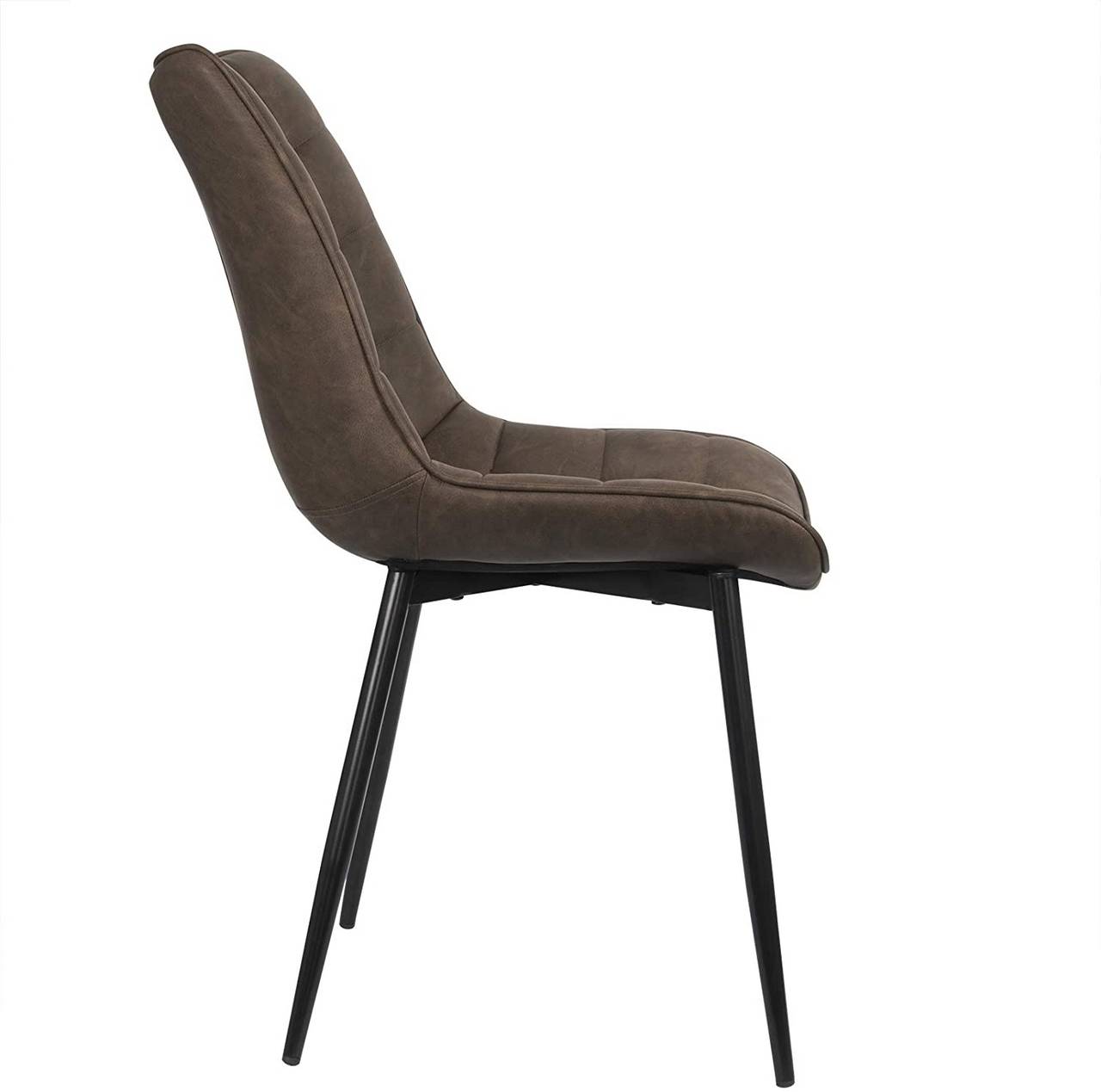 4 x Esszimmerstühle 4er Set Esszimmerstuhl Küchenstuhl Polsterstuhl Design  Stuhl mit Rückenlehne, mit Sitzfläche aus Samt, Gestell aus Metall