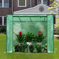 Foil greenhouse PE semi-transparent white 200x77x146/169 cm