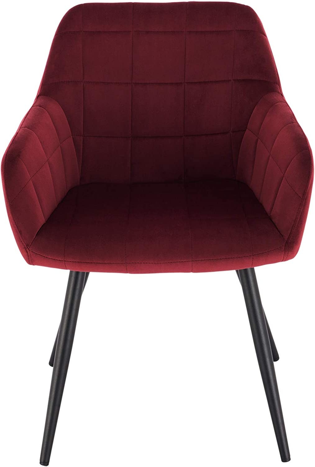 x 6er Armlehnen, Stuhl Esszimmerstuhl Set Design mit Küchenstuhl Sitzfläche mit Metall Esszimmerstühle Polsterstuhl aus 6 Samt, aus Gestell