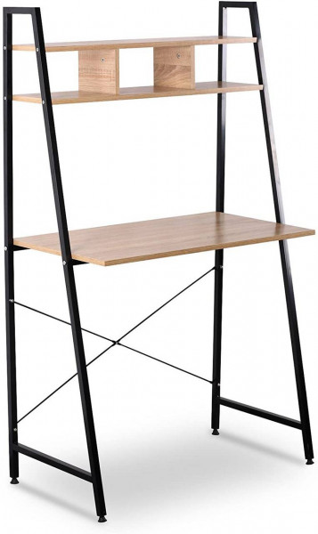 Tisch Schreibtisch Bürotisch Arbeitstisch Holz Stahl,natur